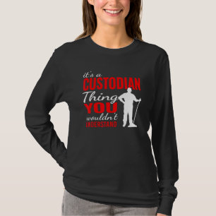 Camiseta Es cosa del custodio para el custodio de limpieza