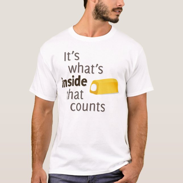 Camiseta Es cuál es el interior que cuenta (Anverso)