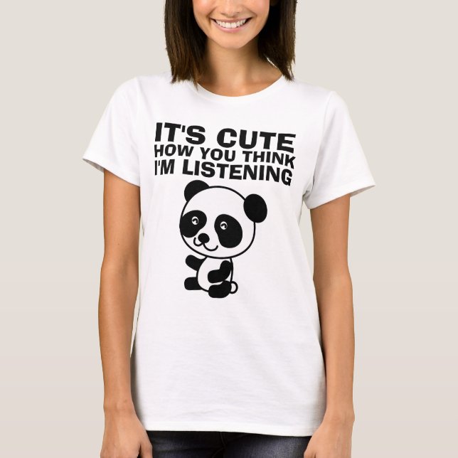 Camiseta ES CUIDADO CÓMO CREES QUE ESCUCHO, camisetas. (Anverso)