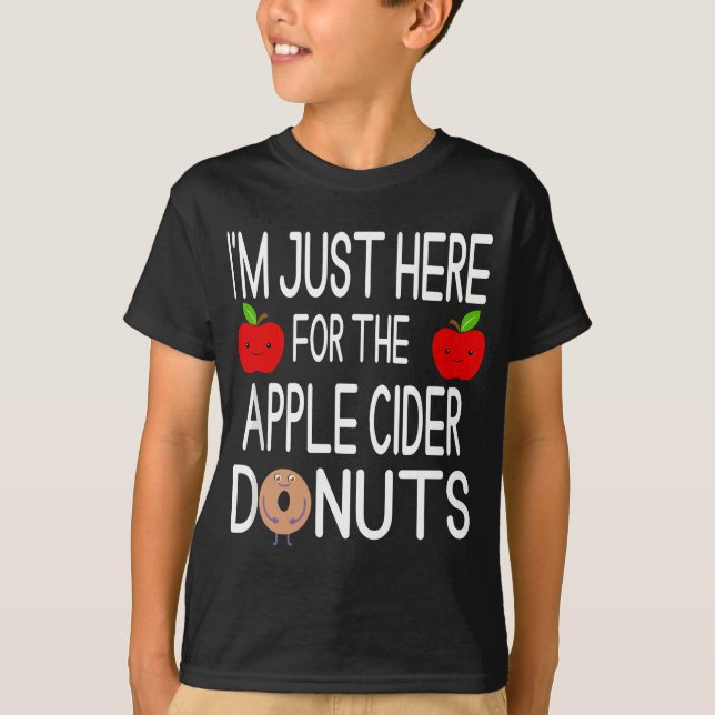 Camiseta Es curioso que esté aquí para la aplicación Apple  (Anverso)