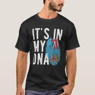 Camiseta Es curioso que esté en mi ADN Bandera de Fiyi Huel