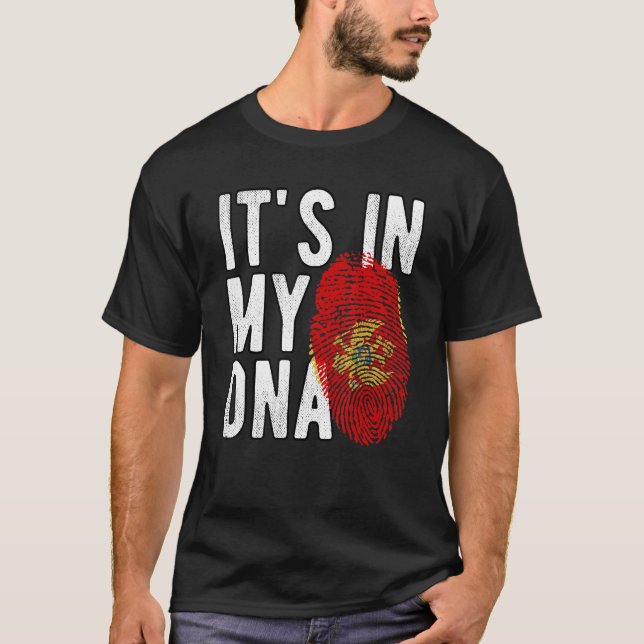 Camiseta Es curioso que esté en mi huella digital de ADN Mo (Anverso)