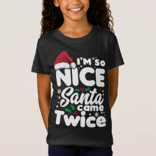 Camiseta Es curioso que sea tan lindo que Santa viniera dos