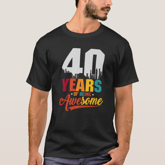 Camiseta Es Dauerte 40 Jahre 40 Regalo De Cumpleaños 19 (Anverso)