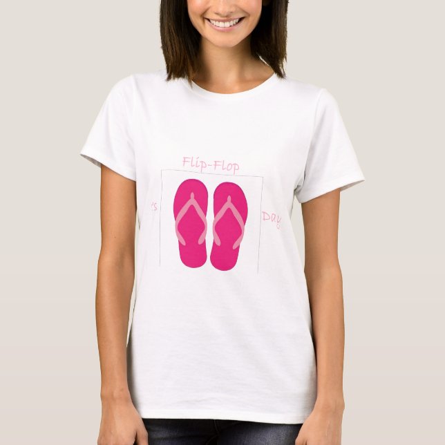 Camiseta Es día del flip-flop (Anverso)
