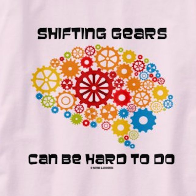 Camiseta Es Difícil Realizar Cambios (Cerebro De Los Engran (Let your wry engineer side shine with this design featuring gears in the form of a brain silhouette)