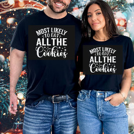 Camiseta Es Divertido Comer A Todos Los Navidades De Cookie