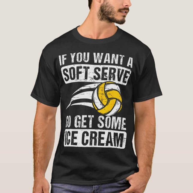 Camiseta Es Divertido Decir Si Quieres Un Voleibol De Servi (Anverso)
