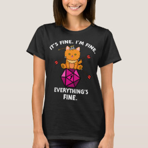 Camiseta Es divertido el gato D20 Dice Fail de RPG Gamer Ne