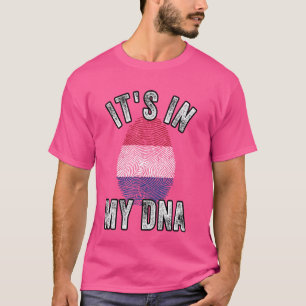 Camiseta Es divertido, está en mi ADN Huella dactilar de la