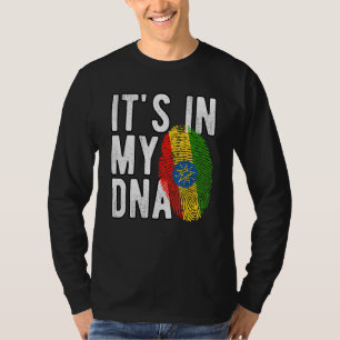 Camiseta Es divertido, está en mi ADN Huella dactilar de la