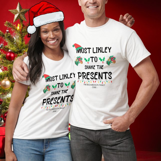 Camiseta Es Divertido Lo Más Probable De Sacudir La Navidad (Subido por el creador)