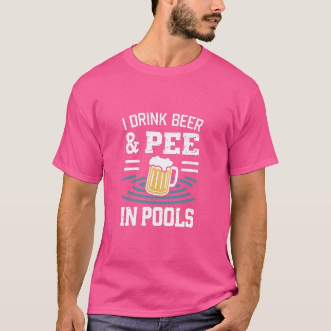 Camiseta Es Divertido Que Pido En Piscinas Públicas Y En La (Anverso)