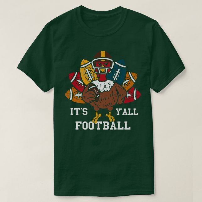Camiseta Es divertido Thanksgi del fútbol todos y cada uno  (Diseño del anverso)