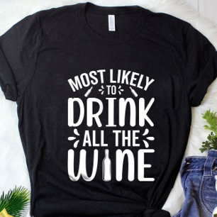 Camiseta Es Divertido Tomar A Todos Los Navidades De Vino