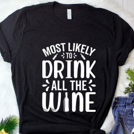 Camiseta Es Divertido Tomar A Todos Los Navidades De Vino