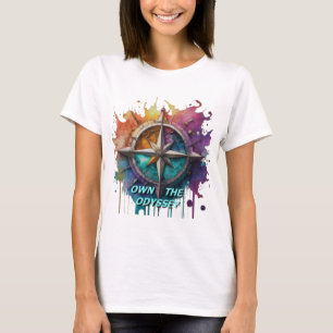 Camiseta Es dueño de la odisea. Navega Por Tus Sueños.