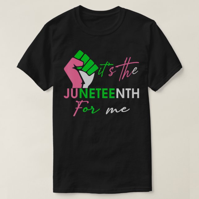 Camiseta Es el 10 de junio conocido como para mí, freeish d (Diseño del anverso)