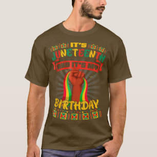Camiseta Es el 10 de junio y mi cumpleaños el junio negro a