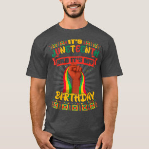 Camiseta Es el 10 de junio y mi cumpleaños el junio negro a