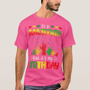 Camiseta Es el 10 de junio y mi cumpleaños el junio negro a