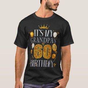 Camiseta Es el 60 cumpleaños de mi abuelo Feliz cumpleaños