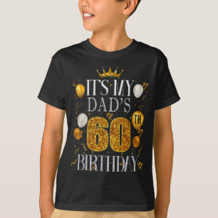 Camiseta Es el 60 cumpleaños de mi papá Feliz cumpleaños 60