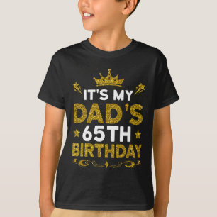 Camiseta Es el 65 cumpleaños de mi papá Feliz cumpleaños 65