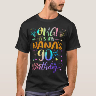 Camiseta Es el 90 cumpleaños de mi Nana Dulces 90 años