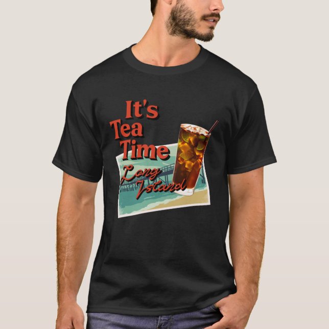 Camiseta Es el amigo de cócteles de Long Island de la hora  (Anverso)