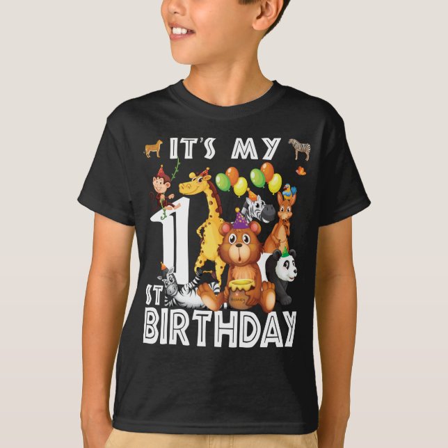 Camiseta Es el amor de mi primer cumpleaños para los animal (Anverso)
