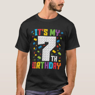 Camiseta Es el bloque de los niños de mi séptimo cumpleaños