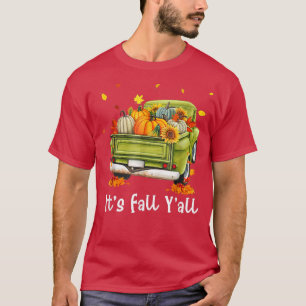 Camiseta Es el camión de calabaza otoñal con girasol