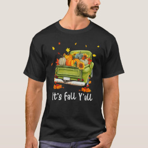 Camiseta Es el camión de calabaza otoñal con girasol