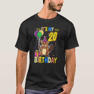 Camiseta Es el castor de mi cumpleaños número 20