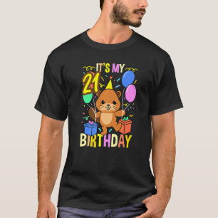 Camiseta Es el castor de mi cumpleaños número 21