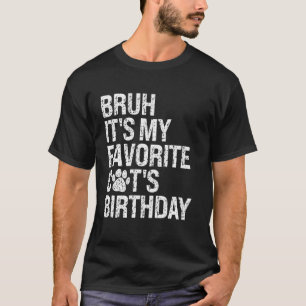 Camiseta Es el cumpleaños de mi gato favorito, gatito Meow 