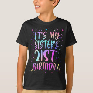 Camiseta Es el cumpleaños número 21 de mi hermana Colorido
