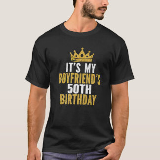 Camiseta Es el cumpleaños número 50 de mi novio los hombres
