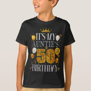 Camiseta Es el cumpleaños número 50 de mi tía Feliz cumplea