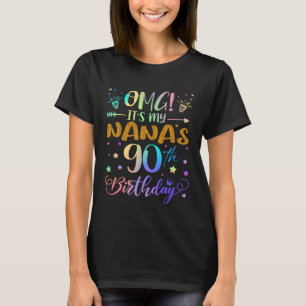 Camiseta Es el cumpleaños número 90 de mi Nana Dulces 90 añ