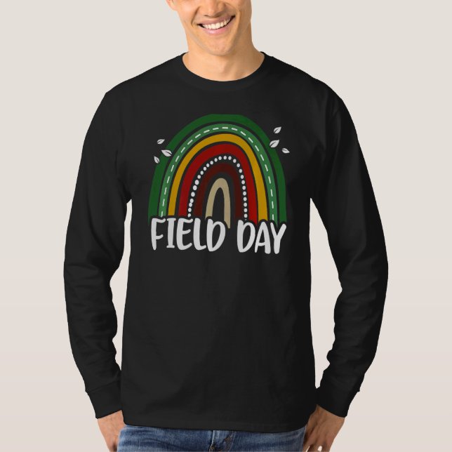 Camiseta Es el día de campo vibes juegos arcoiris para prof (Anverso)