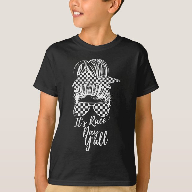 Camiseta Es el día de la raza, todos enmarañados la Carrera (Anverso)