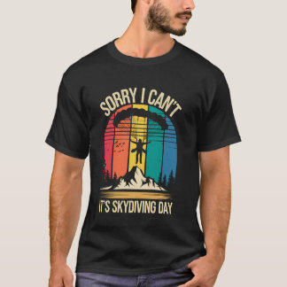 Camiseta Es el Día de Paracaidismo Paracaidista Divertido P