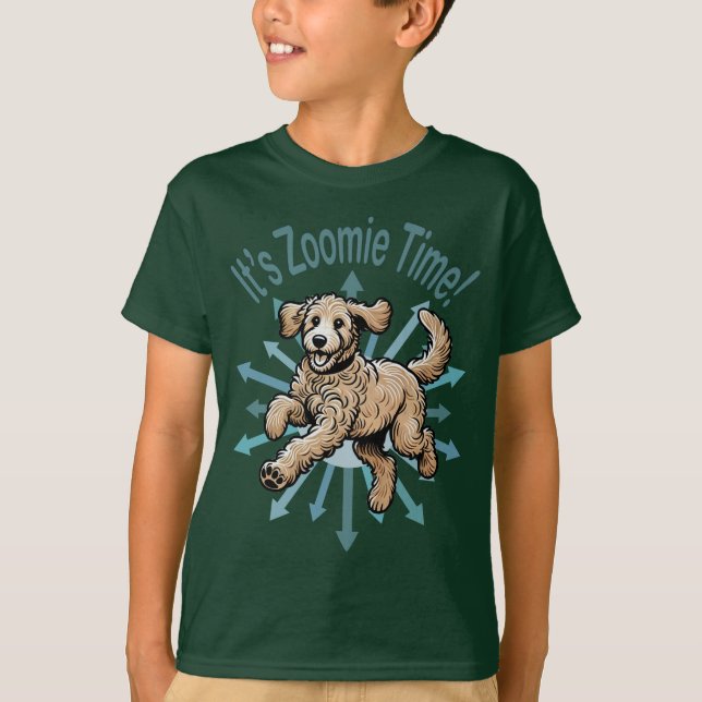 Camiseta Es el Doodle dorado de Zoomie Time (Anverso)