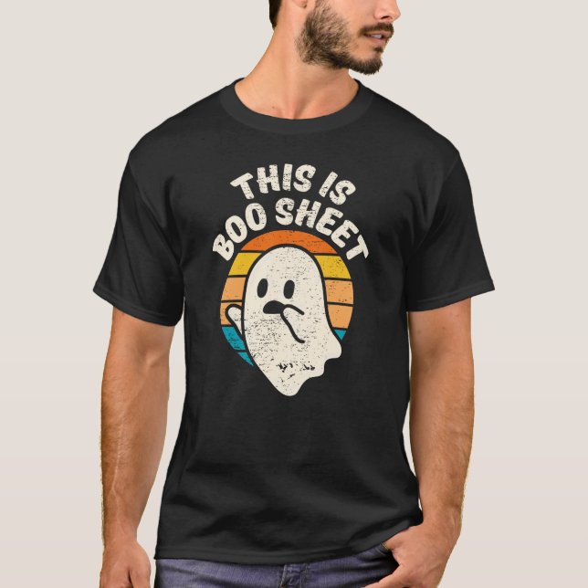 Camiseta Es el fantasma retro de halloween T-Shi (Anverso)