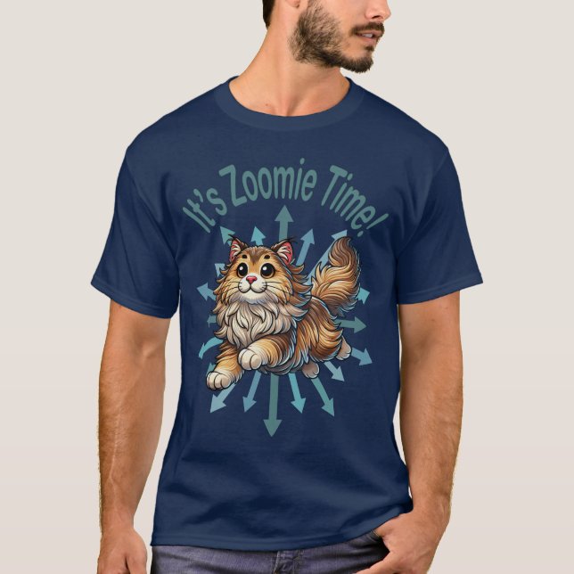 Camiseta Es el gato forestal noruego de Zoomie Time (Anverso)