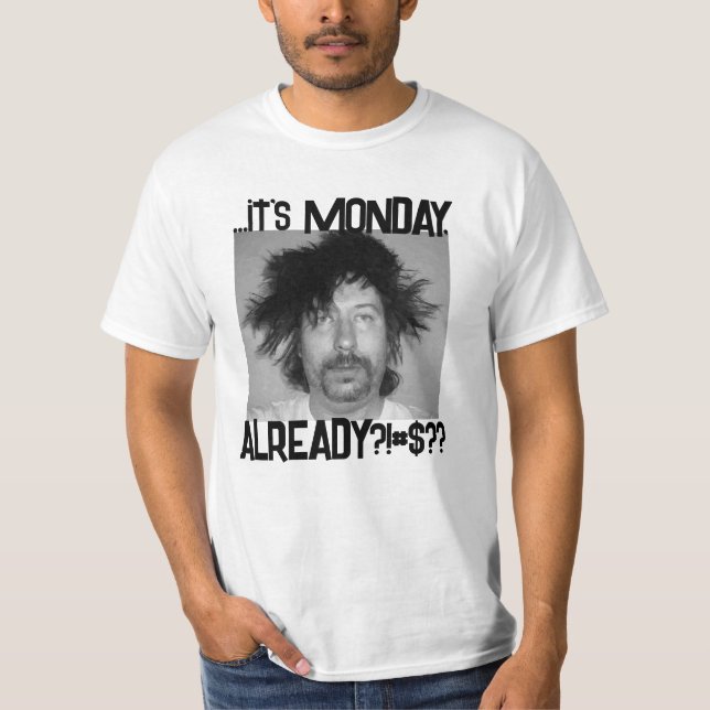 Camiseta Es el LUNES Blanco (Anverso)