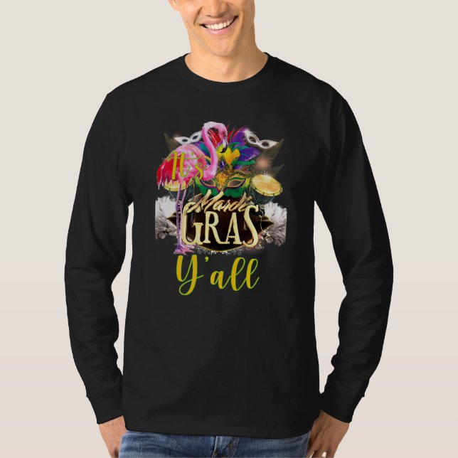 Camiseta Es el Mardi Gras Yall Cute y Gracioso Mardi Gras F (Anverso)