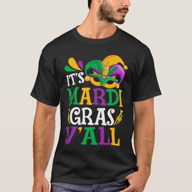 Camiseta Es el Mardi Gras Yall Desfile de Mujeres de Nueva  (Anverso)